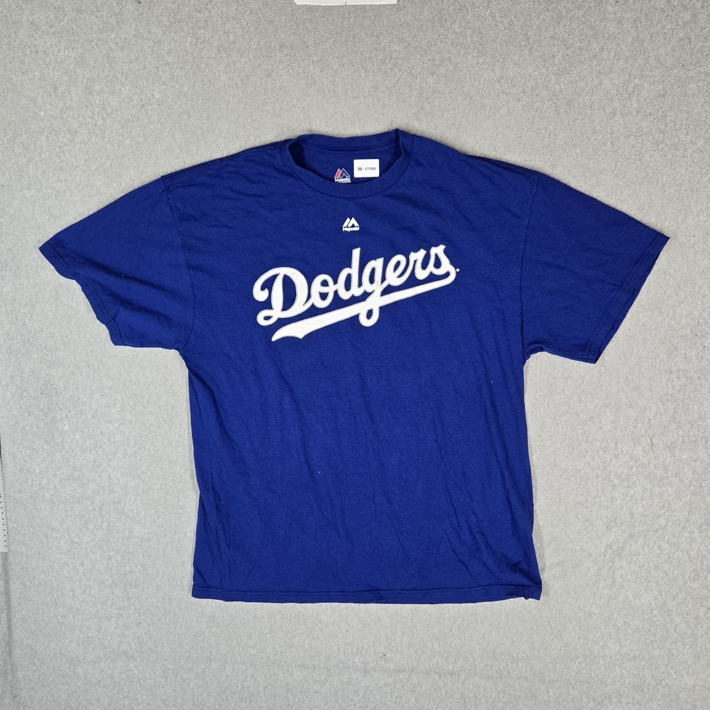 Los Angeles Dodgers Men Jersey M Blue Embroidered Majestic Matt Kemp 27